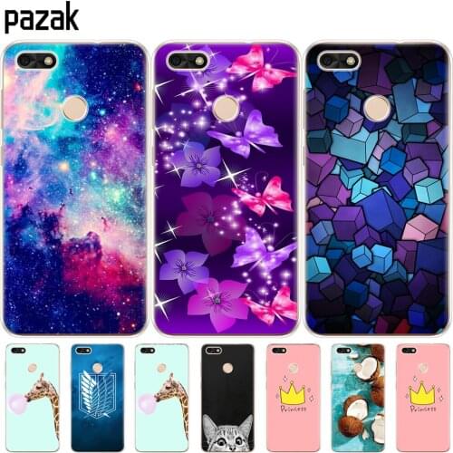 Silicone case 5.0" For Huawei P9 Lite Mini Cover Soft TPU Huawei Nova lite 2017 SLA-L22 Case Back phone for Huawei Y6 Pro 2017