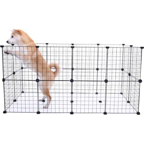 Foldable Pet Dog Fence Gates For Dog Cat Security Guard Install Easily Enclosure Dog Fences Puppy Kennel House Exercise Training