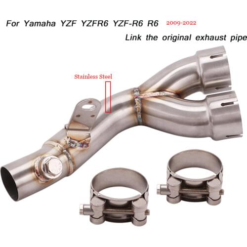 For Yamaha r6 YZFR6 Motorcycle Link Original Exhaust Muffler Pipe Silencer System 2006 2007 2008 2009 2010 2011 2012 2013-2019