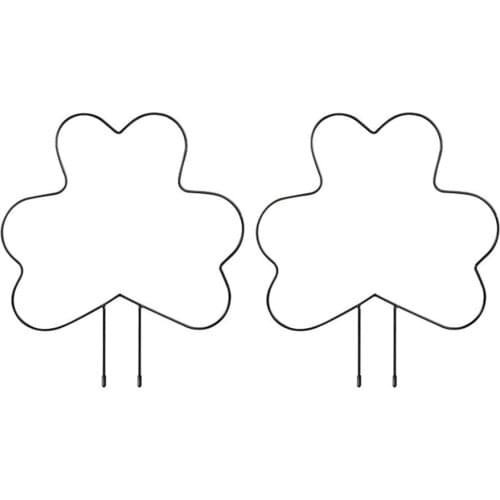 Rack Planting Support Frame Climbing Flower Pot Stand Graden Supplies 2pcs 16 Inch Black Iron Garden Trellis