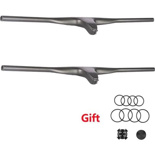 T1000 Carbon fiber integrated MTB Bicycle Handlebar Riser -12°degree 740mm Titanium screw mtb XC ENDURO