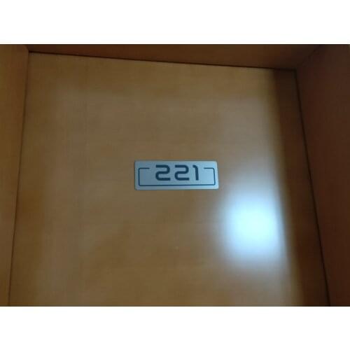 Customized Design Stainless Steel Plate，Office Signs, Toilet Sign Steet signs, Door Room Number plate Building Numer Letter sign