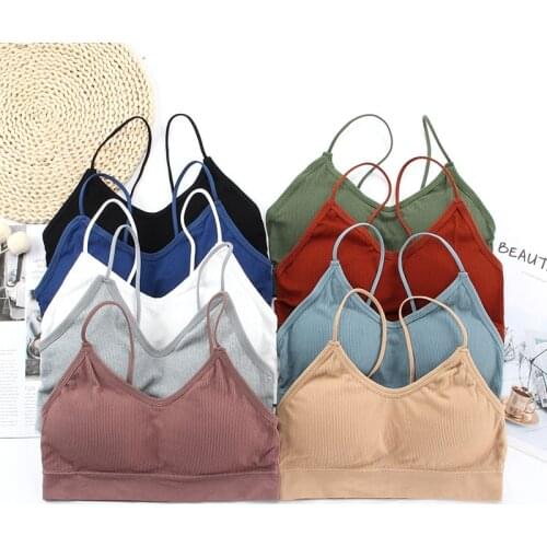 Yoga Tops Fitness Girls Super Soft Fashion Bra Women Tops Cotton Breathable Running Sport Bra Sujetador Deportivo