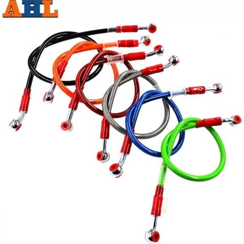 Universal Motorcycle 6 ColorS Dirt Bike Braided Steel Reinforce For Brake line Cable Clutch Oil Hoses Tube Pipe 50cm 60cm 65cm