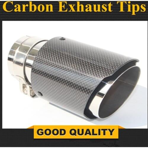 Stainless steel+Carbon Fiber vehicle refitting universal general muffler tail throat Car modification