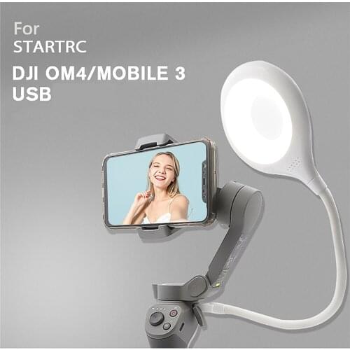 USB Fill Light LED Selfie Ring Lamp Professional Phone Video Shooting Fill Lights Stream Lighting for DJI OM4/ MOBILE 3 Gimbal