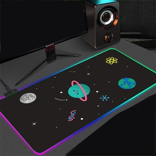 Starry Sky RGB Mouse Pad 800x400 Mouse Pad Xxl Led Top Quality for Desk Pad Carpet Players Big Mouse Pad Gamers with USB Socket