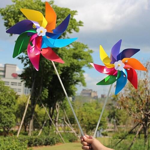 Garden Yard Party Camping Windmill Wind Spinner Ornament Decoration Kids Toys