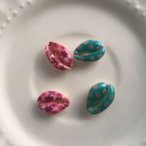 10*20MM 100Pcs Natural Shell Bead Painted Colors Jewelry Beads Jewellery Findings