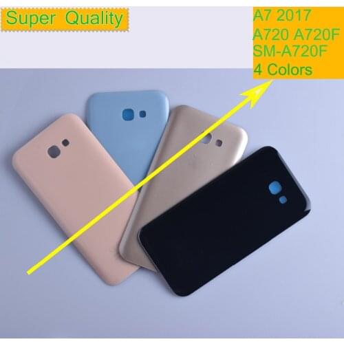 10Pcs/lot For Samsung Galaxy A7 2017 A720 A720F SM-A720F Housing Battery Cover Back Cover Case Rear Door Chassis A720 Shell