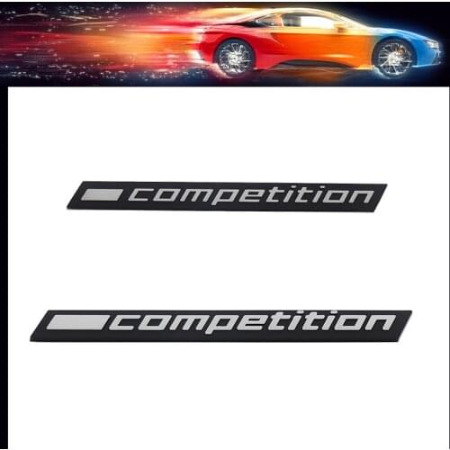3D ABS COMPETITION car Hood Fender trunk Decal Emblem Badge Sticker for Thunder Edition M1 M2 M3 M4 M5 M6 M7 M8 X3M X4M X5M X6M