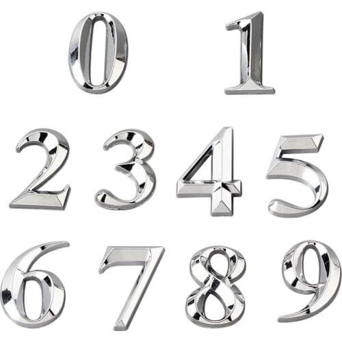 50%HOTPlated House Door Plaque Address Number Digit Figure Plate Sign Hotel Home Decor