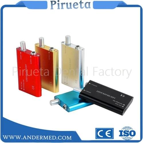 Free Shipping Promotion 5 Color Portable LED Head Light Lamp for Dental Surgical Medical Binocular Loupe with clip head light 3W