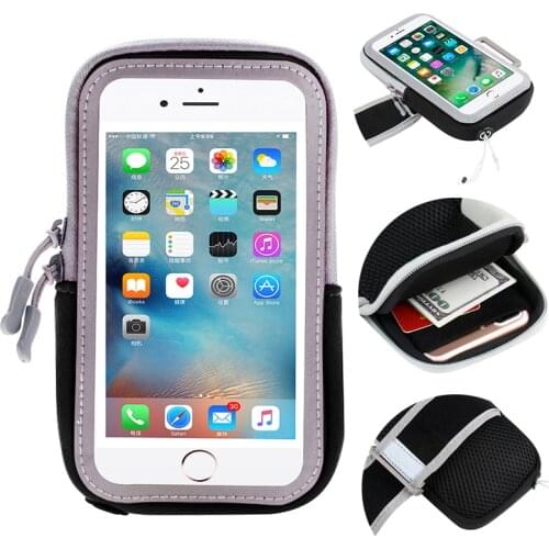 Smartphone Case On Wrist Brassard For Razer Phone 1 2 Case Transparent Zipper Mobile Cover Exercise Arm Band Wristband Gym Belt