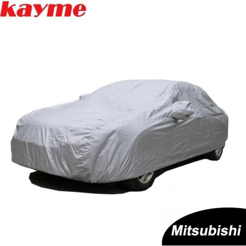 Kayme Full Car Covers Dustproof Outdoor Indoor UV Snow Resistant Sun Protection polyester Cover universal for Mitsubishi