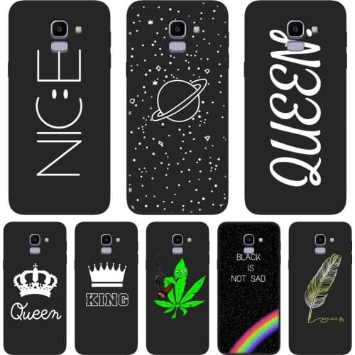 Black Star Phone Cases For Samsung Galaxy J4 J6 J8 Plus 2018 J2 J5 J7 Prime J3 J5 J7 2015 2016 2017 Case Silicone TPU Back Cover