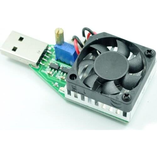 USB DC Electronic Load Module Adjustable 15W Aging Module 1A2A3A Aging Resistor USB Discharger