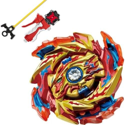B-X TOUPIE BURST BEYBLADE B-174 Infinite Achilles Dm' 1B LIMIT BREAK DX With Long L-R Sparking Launcher Spinning Top