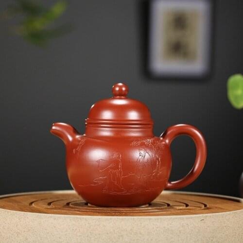 Pot genuine famous artisans all hand-crafted fine raw ore quality Dahongpao ball pot special price mixed best-selling