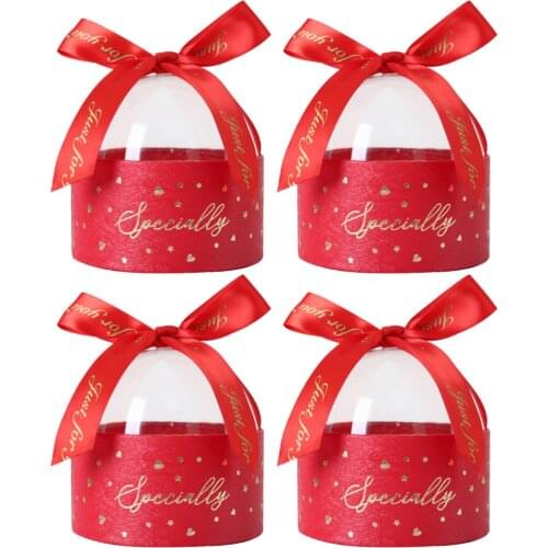 4Pcs Candy Box Wedding Candy Storage Container Christmas Wrapping Chocolate Box