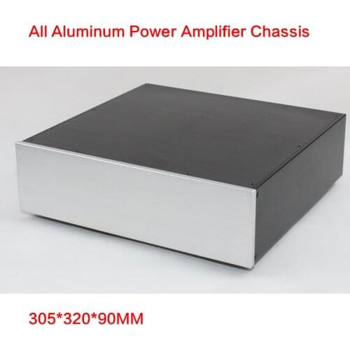 305*320*90MM All Aluminum Power Amplifier Chassis WA101 Non-porous Audio Case Power Shell Amplifier Box Multi-purpose Enclosure