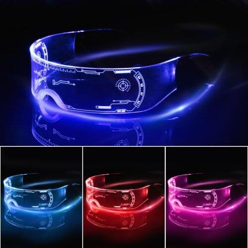 Colorful Luminous Glasses Led Light Up Visor Eyeglasses for Bar KTV Christmas Birthday Party New Year Decorations Eyewear