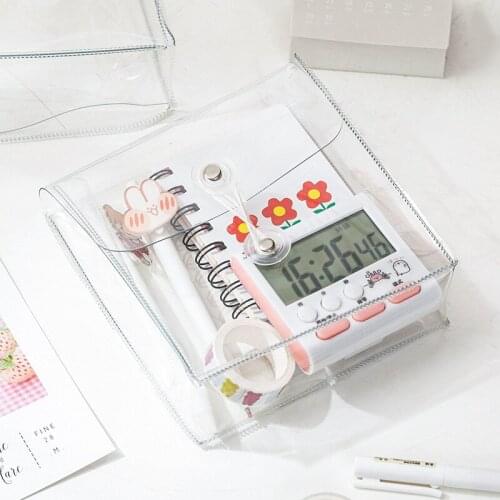Multifunctional Storage Bag Transparent Large Capacity Pencil Case PVC Pencilcase Plastic Bag File Bag Pencil Bag Student