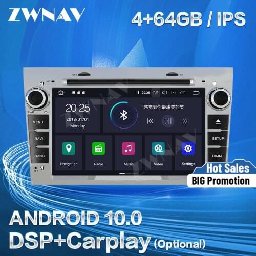 Carplay For Opel Vauxhall Astra H Android 10 Multimedia Player Screen GPS Navigation Audio Auto Stereo Radio Recorder Head Unit