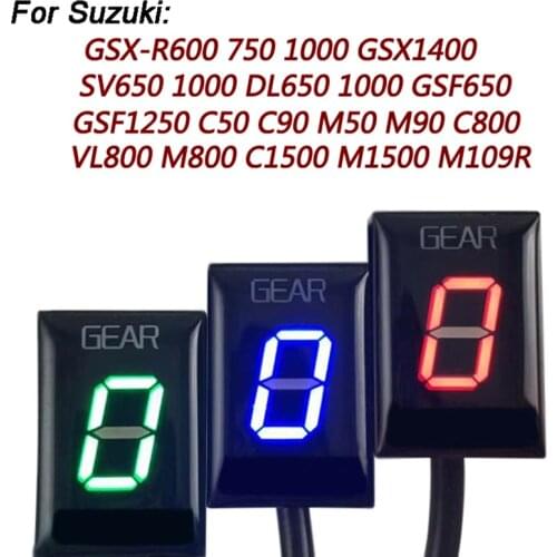 1pc Motorcycle LED Digital Gear Display 1-6 Speed Indicator For Suzuki GSXR600 750 1000 DL650 Vstrom DL1000 Vstrom