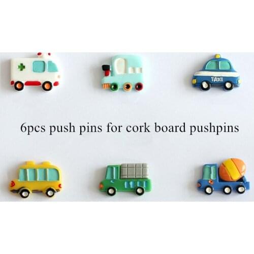 Transportation Map Push Pins for Cork Board Decorative Thumbtack Love Heart Shape Plastic Tacks Pin Office School Stationery