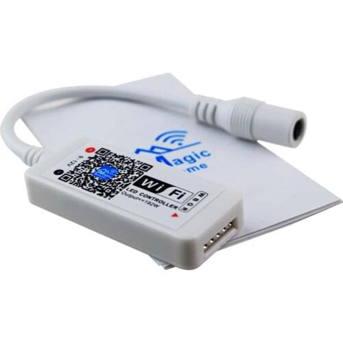 Smartphone control 16million colors mini Wifi LED RGBW Controller remotely control DC 9-12V 3 channels