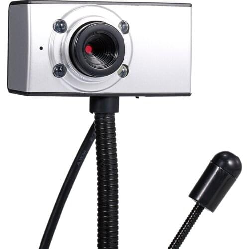 Camera with Microphone Light USB Webcam 480P Drive-free Web Supplement Lamp for Desktop Computer Laptop Plug and Play