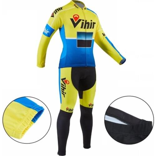 Cycling Jersey Set Men Women Quick Dry Long Sleeve MTB Bike Clothes 3D Breathable Anti-UV Bicycle Clothing Suit
