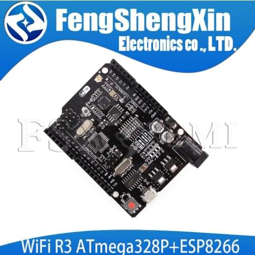 WiFi R3 ATmega328P+ESP8266 (32Mb memory), USB-TTL UNO CH340G For Arduino Uno NodeMCU WeMos ESP8266 Module
