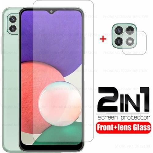 2in1 Tempered Glass for Samsung Galaxy A22 5G A52 A72 A22 Camera Lens Protective Film For Galaxy A22 5G A52 A72 A32 A22 Glass