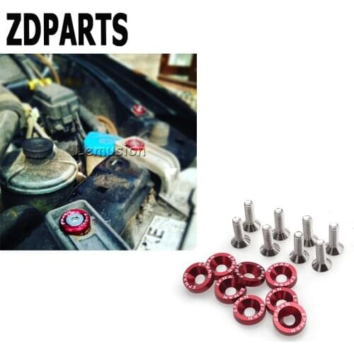 ZDPARTS 10X 6Color Car Hood Modified Screw Gaskets For Skoda Octavia A5 A7 2 Rapid Fabia Ford Focus 2 3 Fiesta Mondeo MK Covers