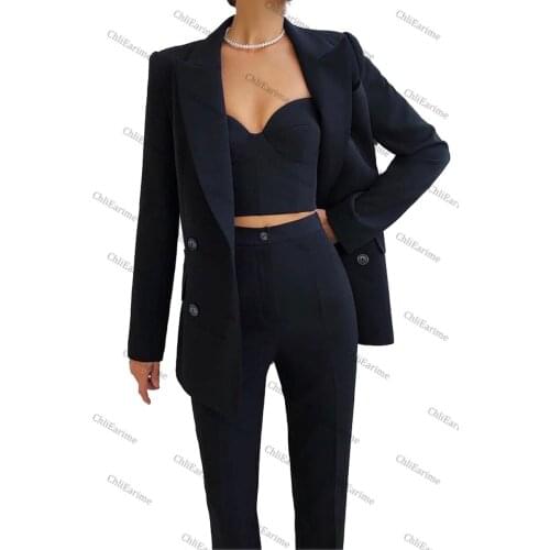 Dress female aura queen 3 piece suit jacket, fashionable suit wedding/prom/business banquet temperament lady OL suit