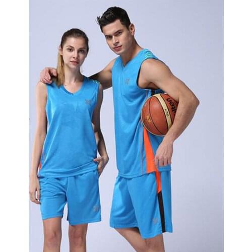 Women 2pcs Basketball Jersey Dresses Quick Dry Men Basketball Clothes Couple Athletics Sports Jersey Uniform Custom Print Jersey