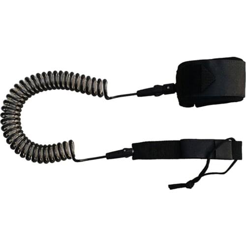 10ft 7mm Surfing Ankle Strap Surfboard Leg Rope Premium PU Coiled Leash Paddle Board Rope Surfing Accessory