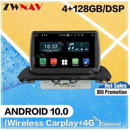 128GB Carplay Android 10 screen Multimedia DVD Player for MAZDA 3 Axela 2014 BT GPS Navigation Auto Audio Radio Stereo Head unit