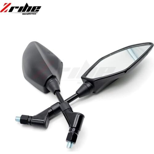 2x universal 8mm 10mm motorcycle backlight mirror mirrors for Aprilia BMW Buell Ducati hyosung honda kawasaki mv Moto Guzzi
