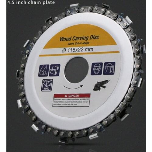 4/4.5/5 Inch Angle Grinding Disc Woodworking Carving Disc Grinder Chain Saws Disc Angle Grinding For Curving Shaping Cutting