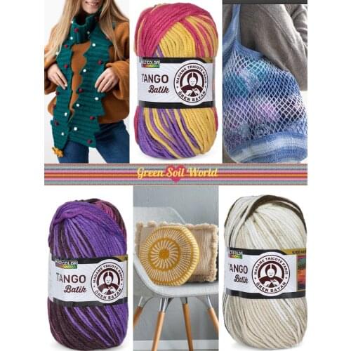 Acrylic Knitted Yarn - 6 Color Options - 120 Meters(100gr) - Ören Bayan Tango Batik - Cardigan - Sweater - Scarf - Shawl - Vests - Booties - Amigurumi - Berets - Hats - Accessory Material - DIY