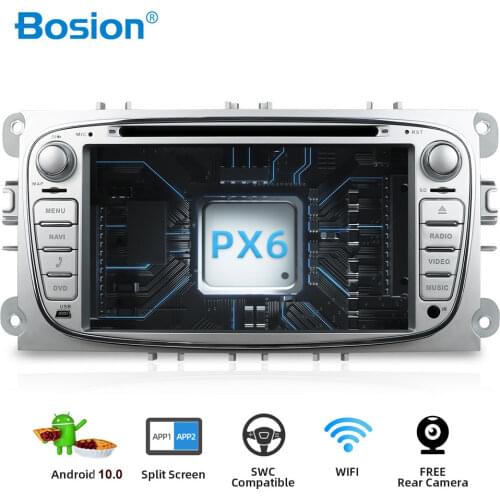 Bosion 2 din DSP Android 10 Car DVD Multimedia Player GPS Navi For Ford For Focus2 Mondeo Galaxy Wifi Audio Radio Stereo Head 4G