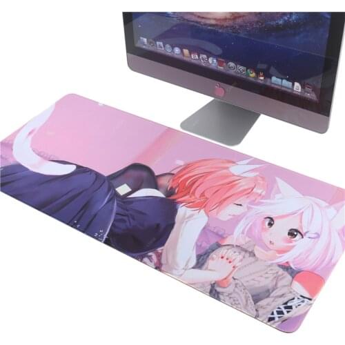 DJ Cat Girl Anime Neko Girl Hentai catgirl large mouse pad 600x300 90x400 mousepad Hentai! computer desktop map