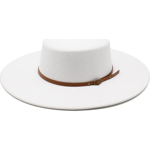 Women Men Formal Hat Large Felt Fedora Hats Fedoras Bulk Woman Man Flat Top Cap Female Male Big Wide Brim Caps NEW Wholesale