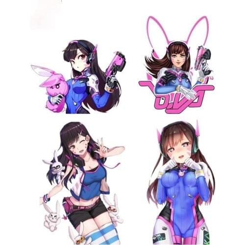 Sexy Anime Girl Car Body Car Sticker Pvc Figure Decal Good Quality Waterproof Sun Protection Anti-UV Apply To Car Window window