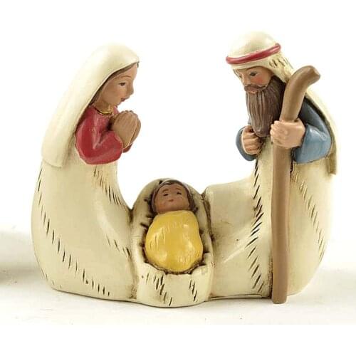 ENNAS Collection 2.56 Inch Holy Family Nativity Figurine Tabletop Scene Decoration