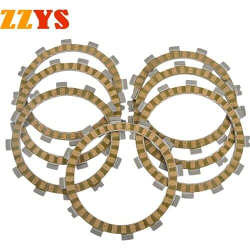 7pcs Motorcycle Clutch Friction Plate Kit For SUZUKI TS200 GSX250 GSX250E RM125 LT-F250 LTF 250 LTF250 TS 200 GSX 250 RM 125