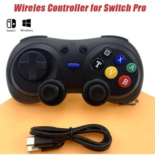 Mini Wireless Bluetooth Pro Game Controller Turbo Gamepad Programming Kid Joystick for Ninteno Switch & NS Lite Console PC